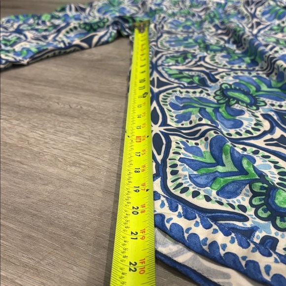 Haute Hippie Boho Wide Leg Pants Blue Green White Patterned Size Large - Picture 3 of 7